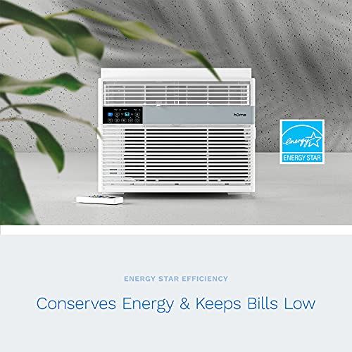 12,000 BTU Window Air Conditioner with Smart Control, Remote Control & 24 hr Timer