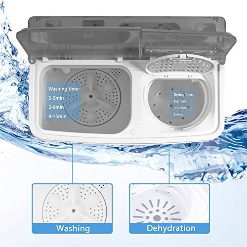 Washing Machine Mini 17.6 Lbs Compact Washer Machine And Dryer Combo