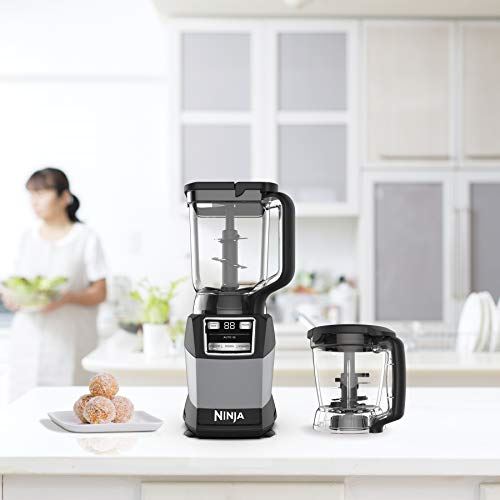 Ninja AMZ493BRN Compact Kitchen System with Auto-iQ, Blender