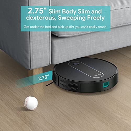 3-IN-1 2000PA Auto Robotic Vacuum with 120Min Runtime and 6 Cleaning Mode