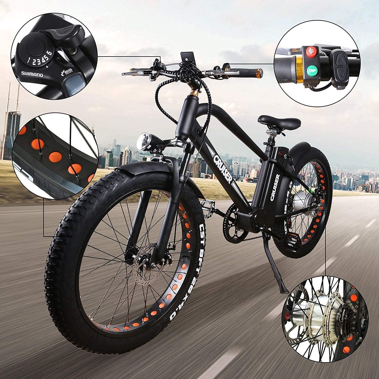 NAKTTO 26��� 500W Electric Bicycle