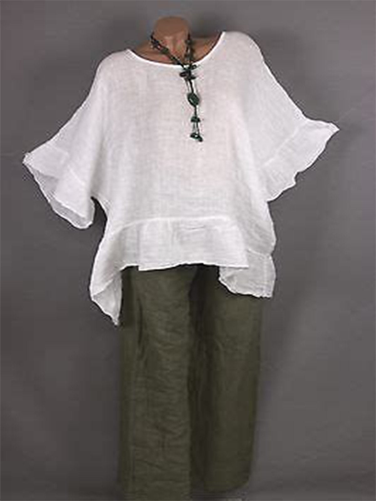 Cotton-Blend Casual Shirts & Tops