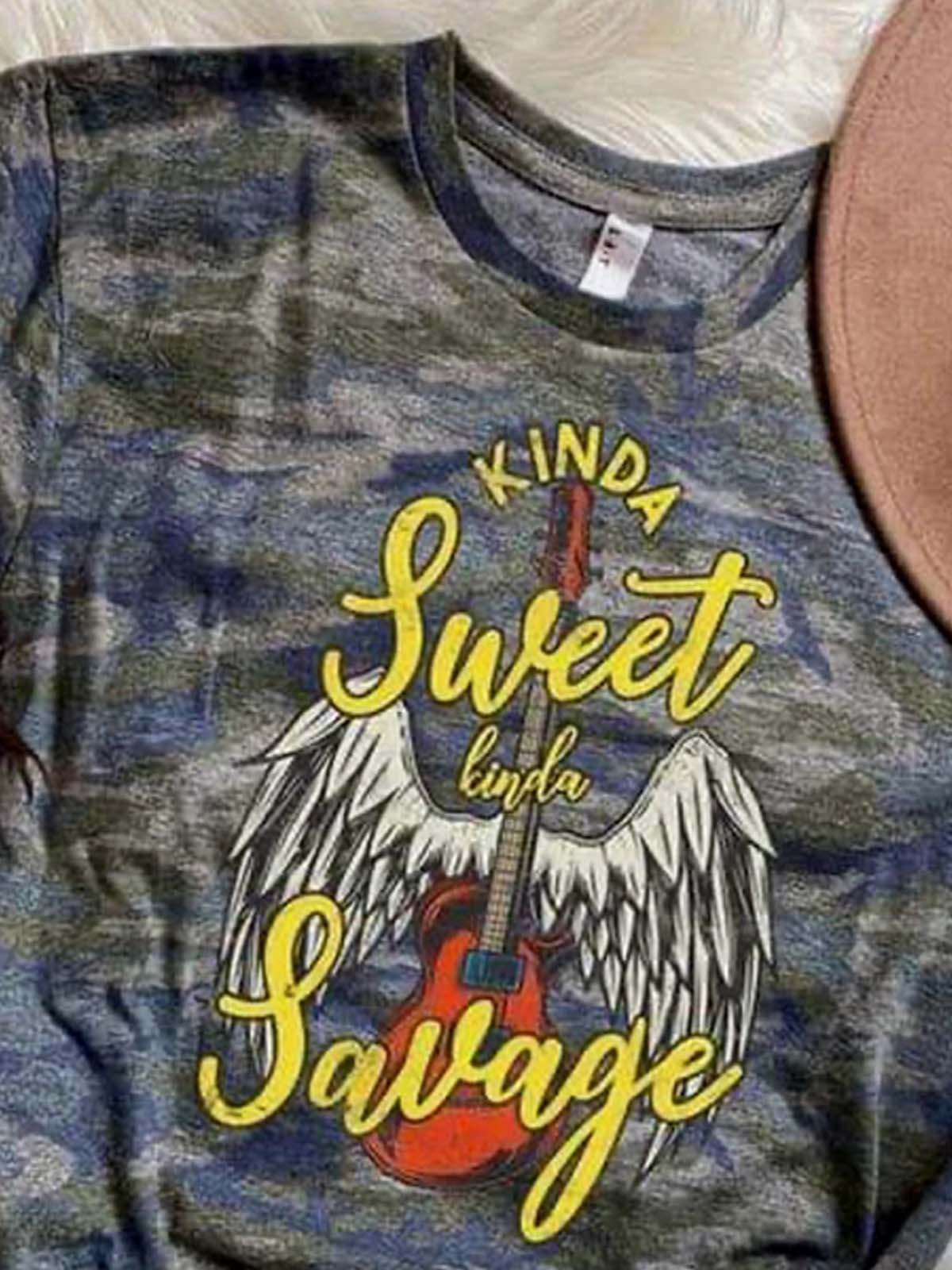 Shift Vintage Camo Printed Shirts & Tops