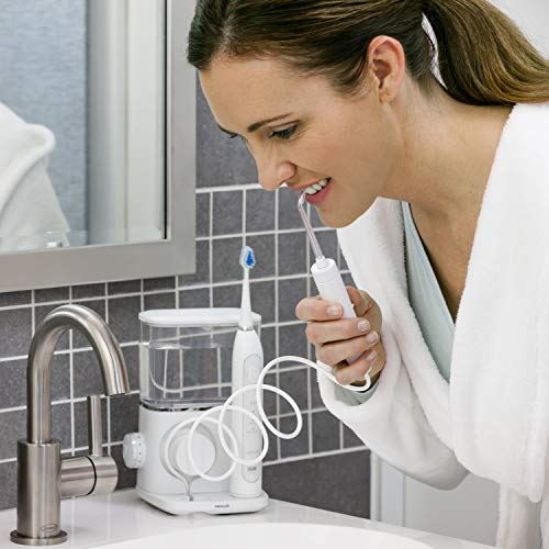 Sonic Electric Toothbrush with Water Flosser, White