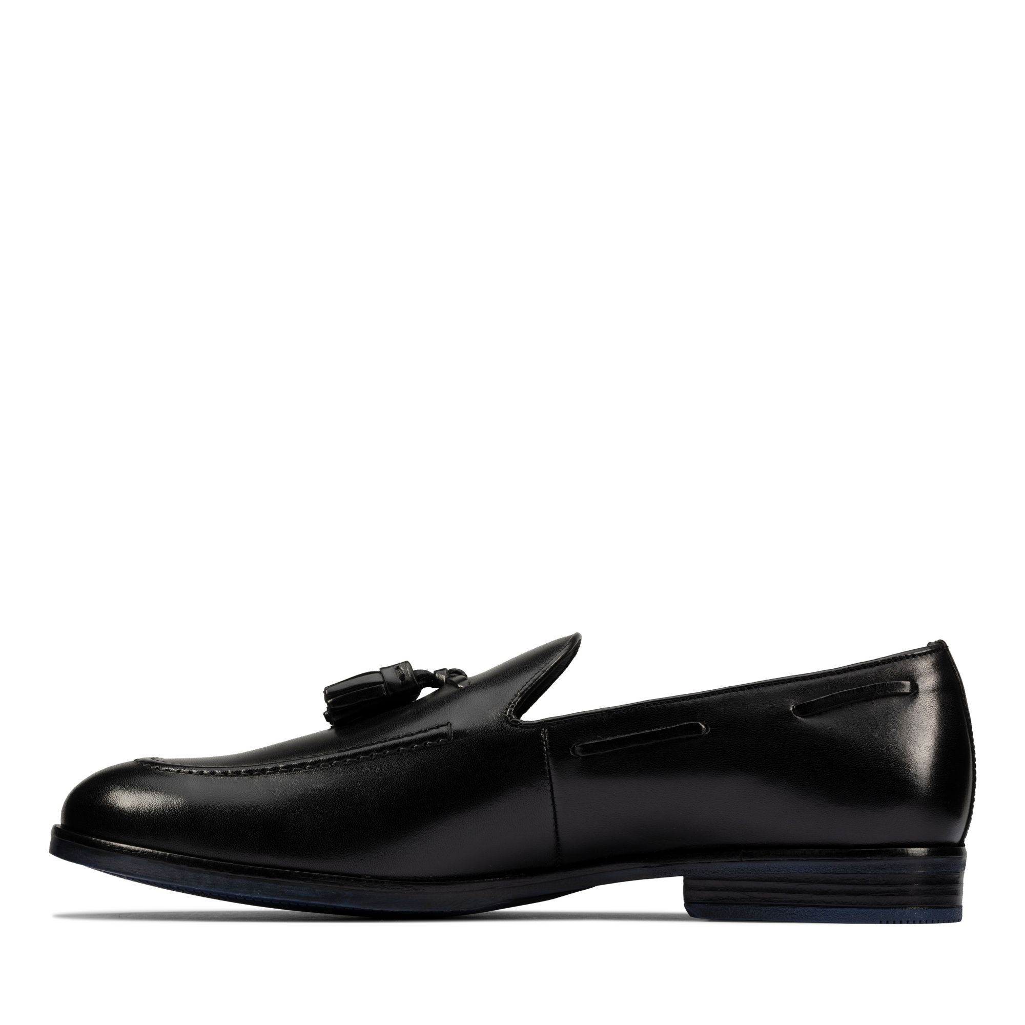 Men Oswick Plain Black Leather