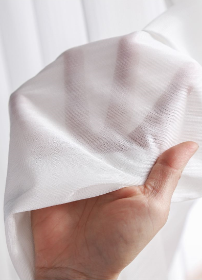 Fireproof Flame Retardant Sheer White Curtain REGAL