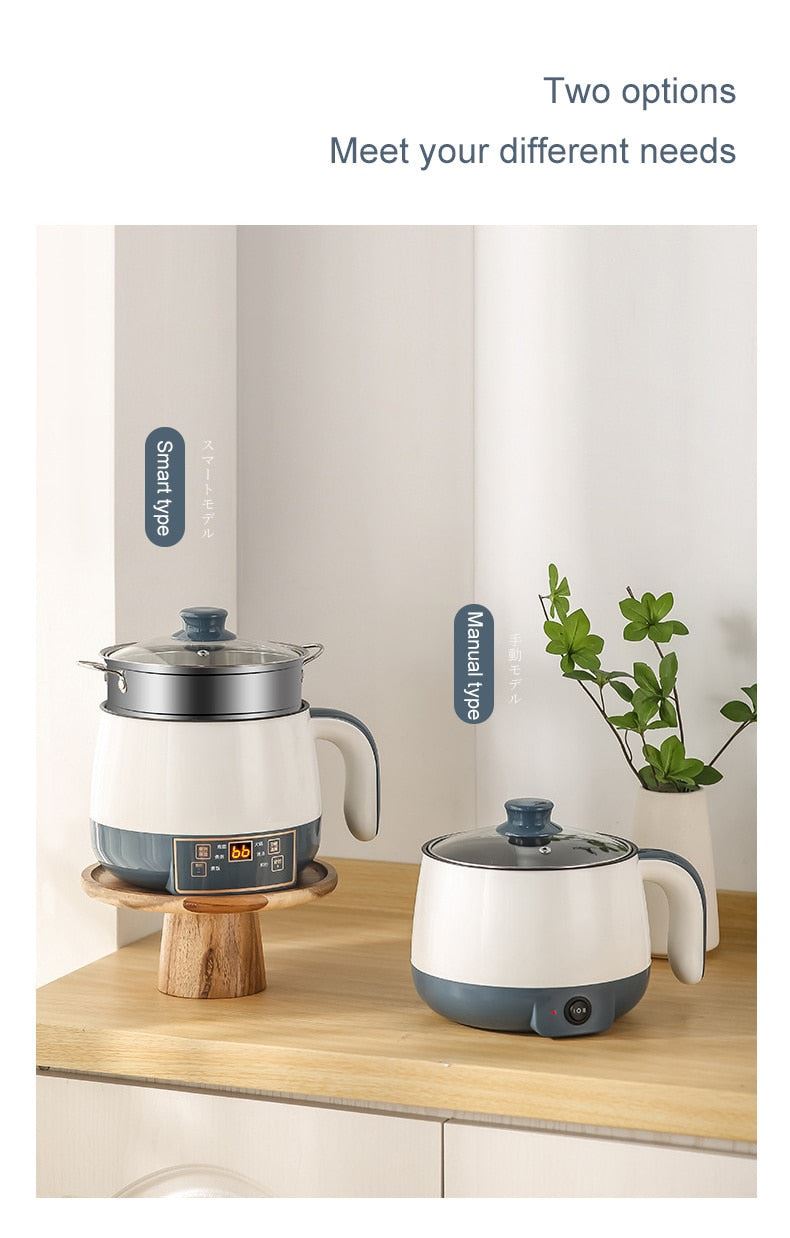 Multicooker Electric Cooking Pot 1-2 People Small Rice Cooker Household Hot Pot Electric Steamer Non-stick