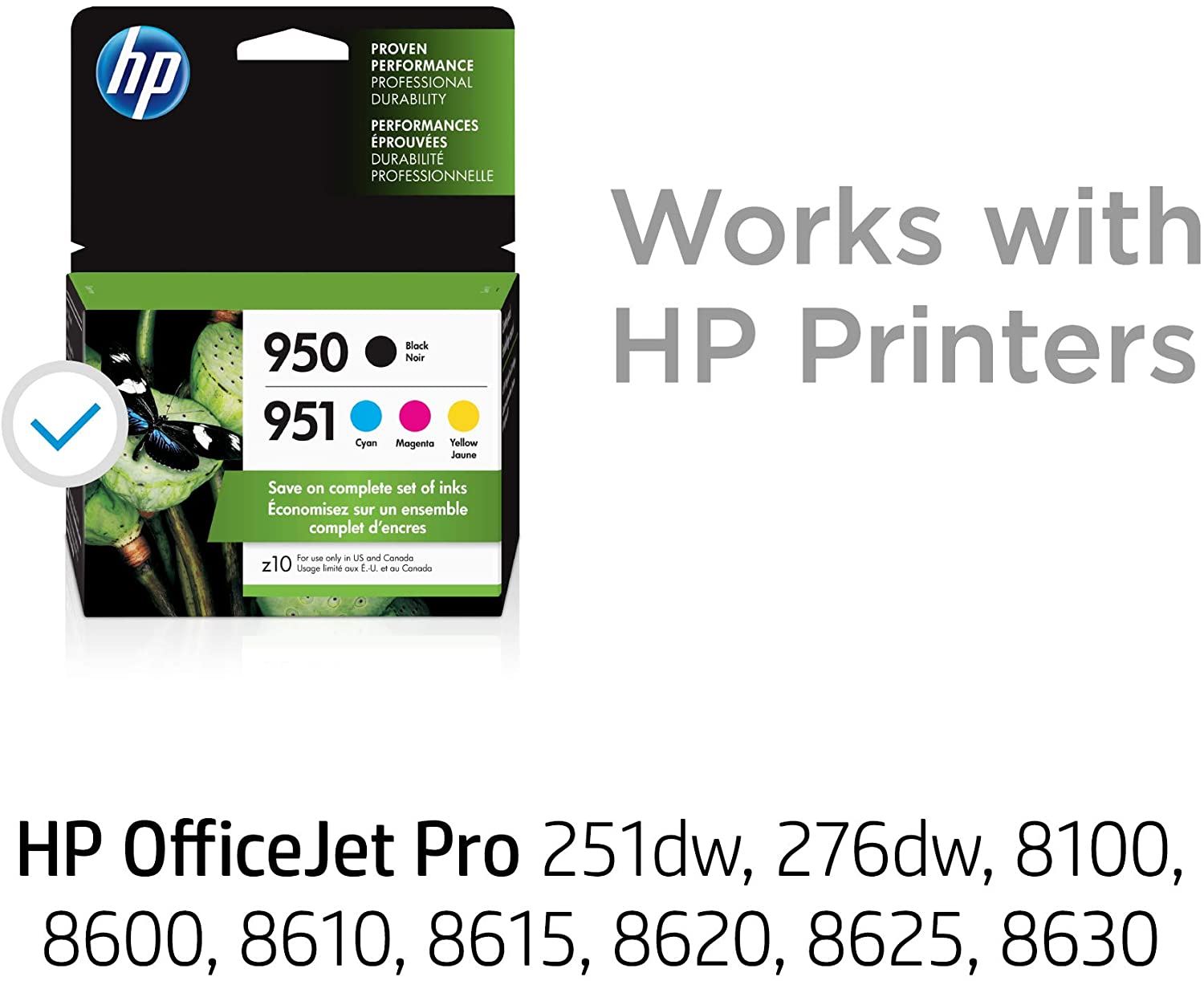 HP 950 & 951 | 4 Ink Cartridges | Black, Cyan, Magenta