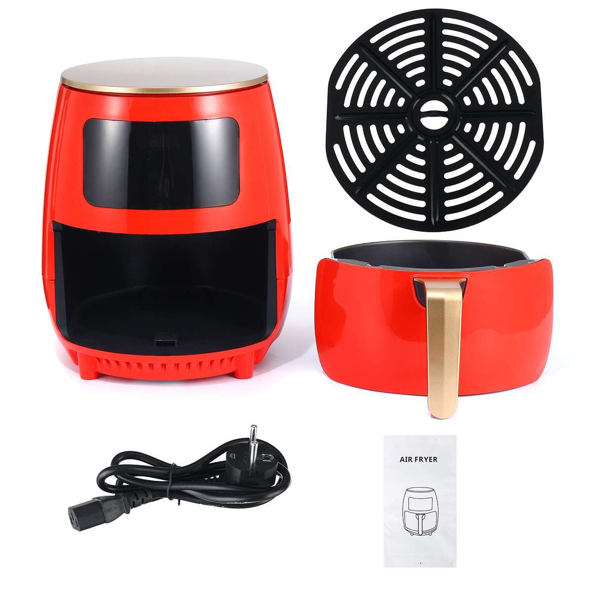 Air Fryer Chicken Oil Free Air Fryer Health Fryer Pizza Cooker Smart Touch LCD Electric Deep Airfryer