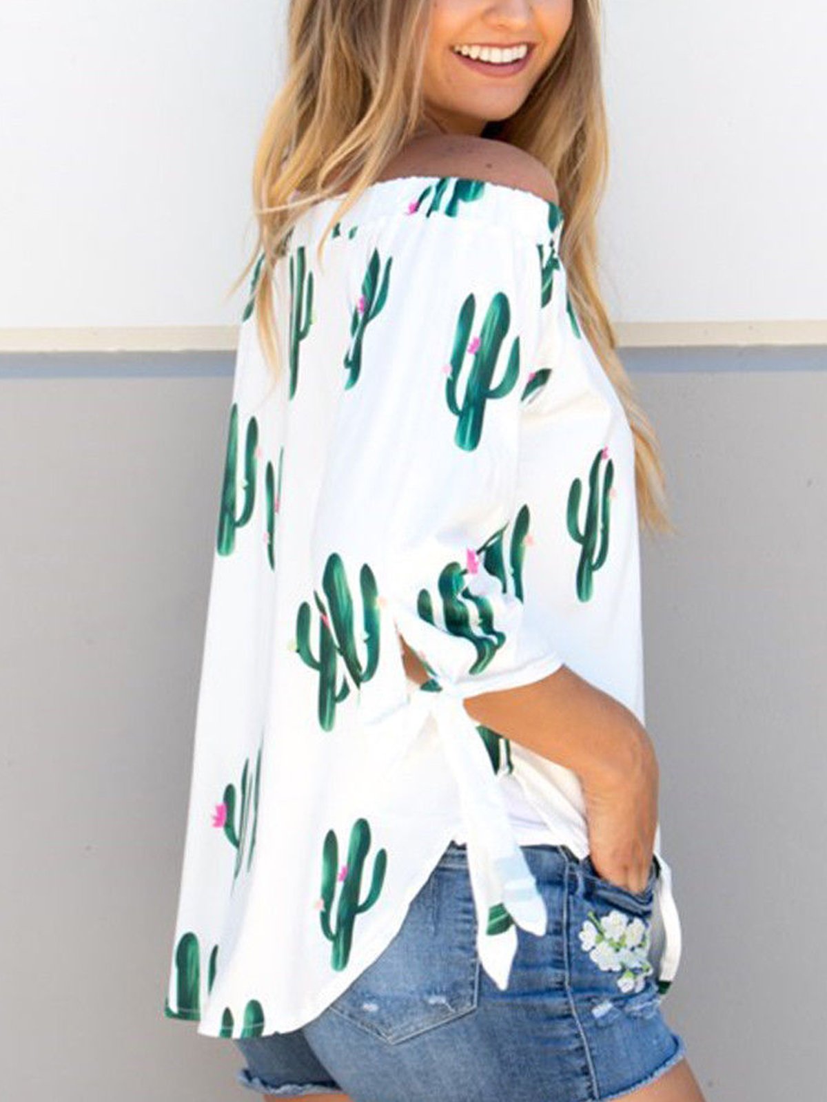 White Short Sleeve Cotton Shirts & Tops