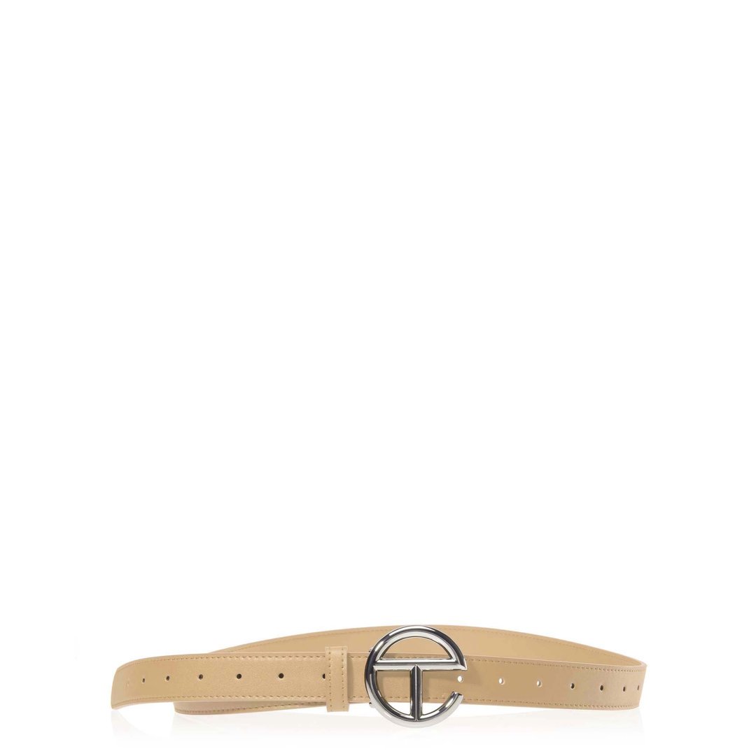 Logo Belt - Silver/Cream