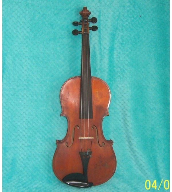 1870’s – Early 1900’s  Paganini 4/4 violin good cond. w/ case Germany or France