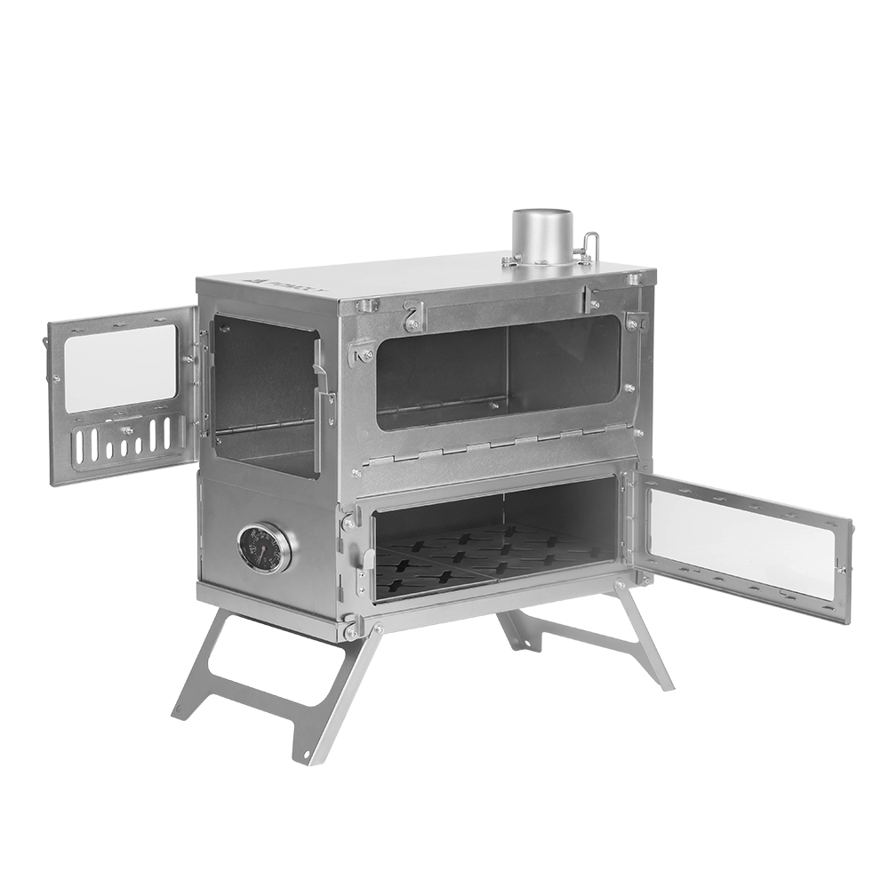 T-BRICK | Portable Titanium Wood Stove for Hot Tent Camping | POMOLY 2021 New Series
