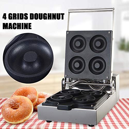 Doughnut Machine Nonstick Stainless Steel Electric Baker Snack Maker