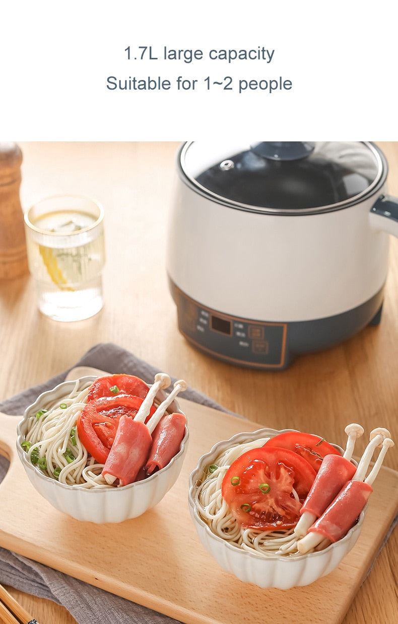 Multicooker Electric Cooking Pot 1-2 People Small Rice Cooker Household Hot Pot Electric Steamer Non-stick