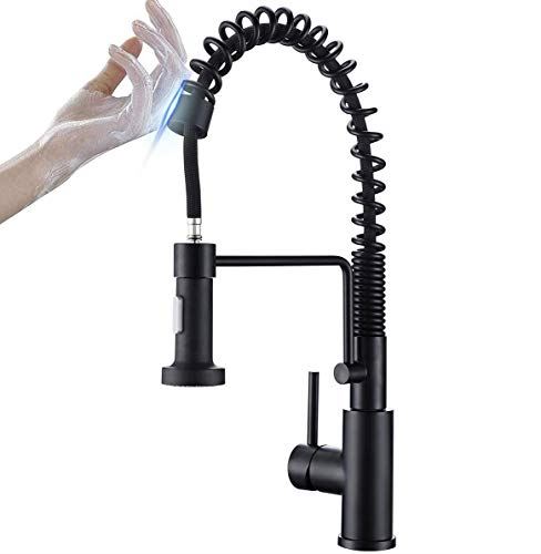 Touch On Kitchen Faucets with Pull Down Sprayer, Single Handle