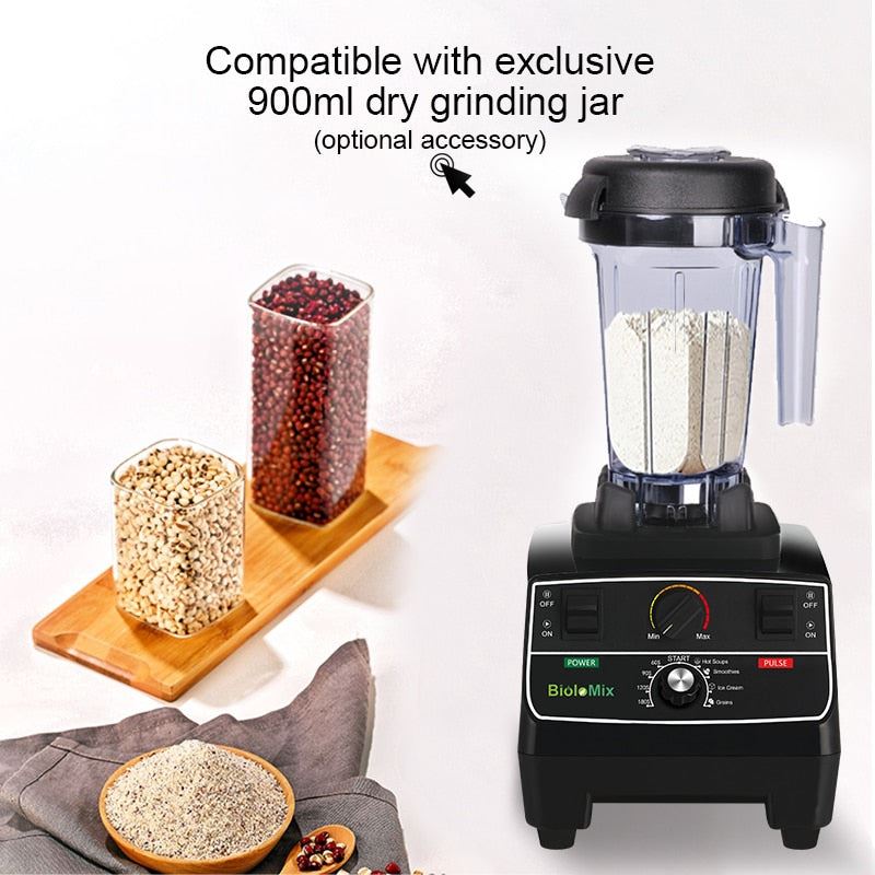 Free 2L Jar 2200W Professional Smart Timer Pre-programed Blender