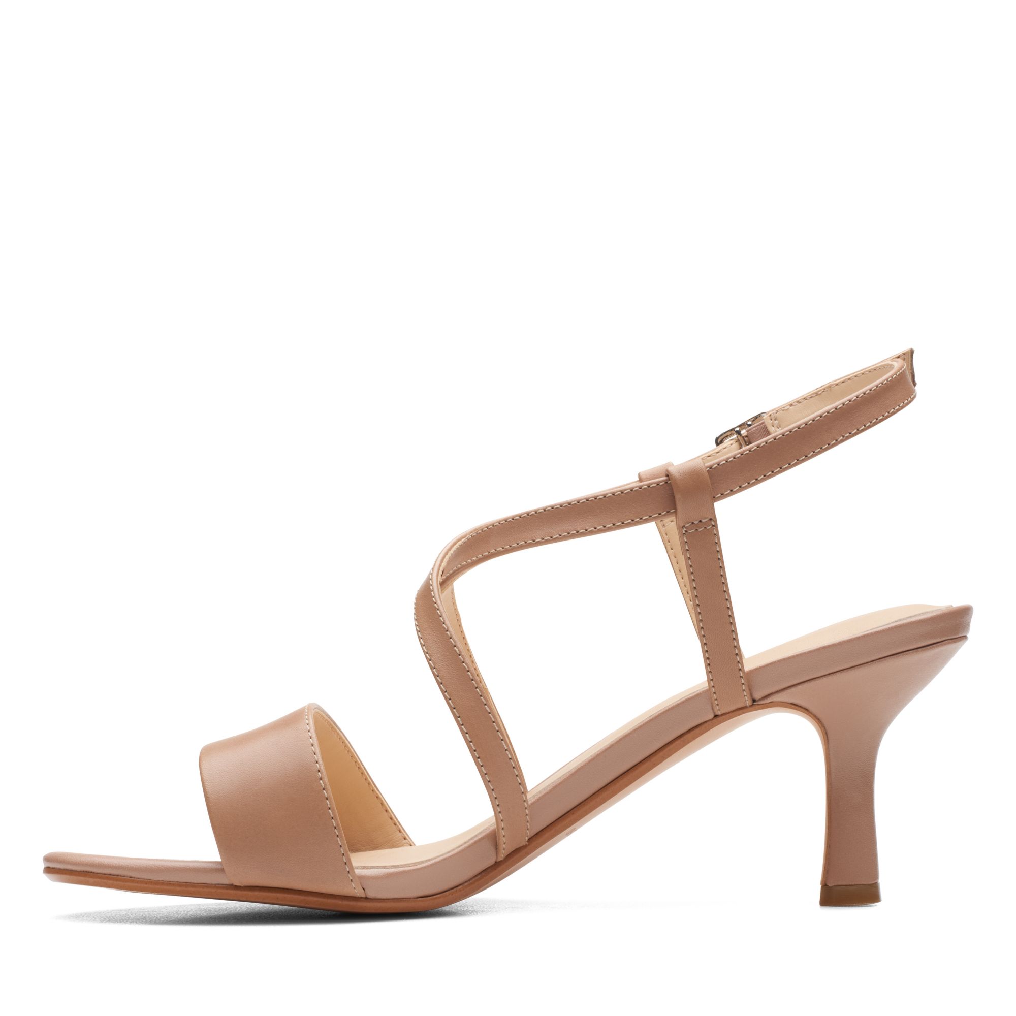 Women Sandals Amali Buckle Praline Leather