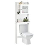 Toilet Space Saver Collette Bathroom Spacesaver W/Storage Rack Cabinet Bathroom