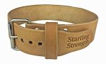 Starting Strength Weight Lifting Belt 3 Inch for Powerlifting, Weightlifting, Heavy Gym Training Workouts, for Men and Women – Oiled Leather