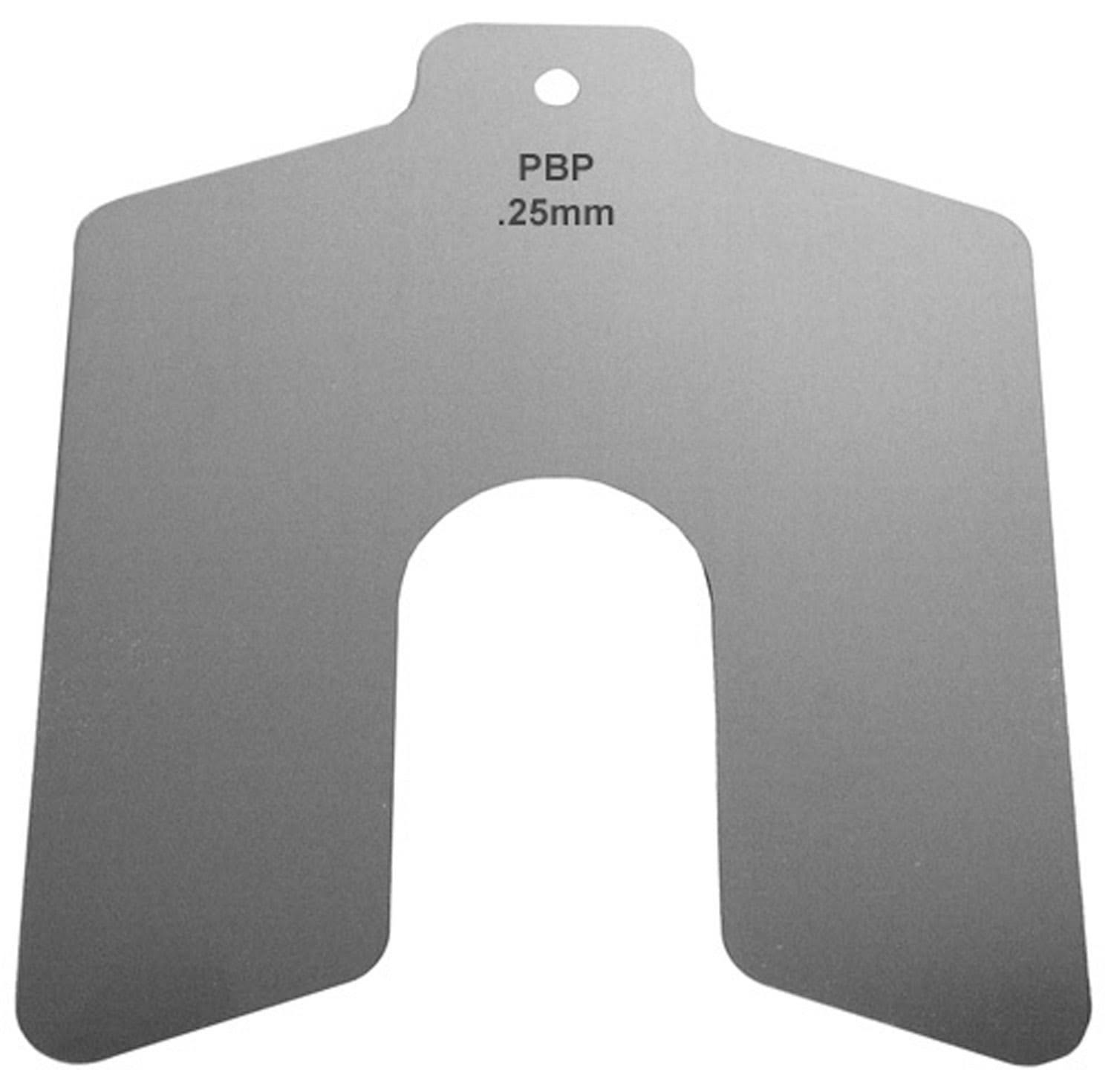 Precision Brand 81415 100mm x 100mm x 0.1mm Stainless Steel Metric Slotted Shim (Pack of 10)