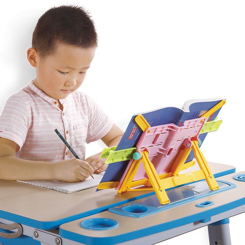 多功能儿童阅读架 可伸缩看书架学生文具批发写字坐姿纠正夹书器
