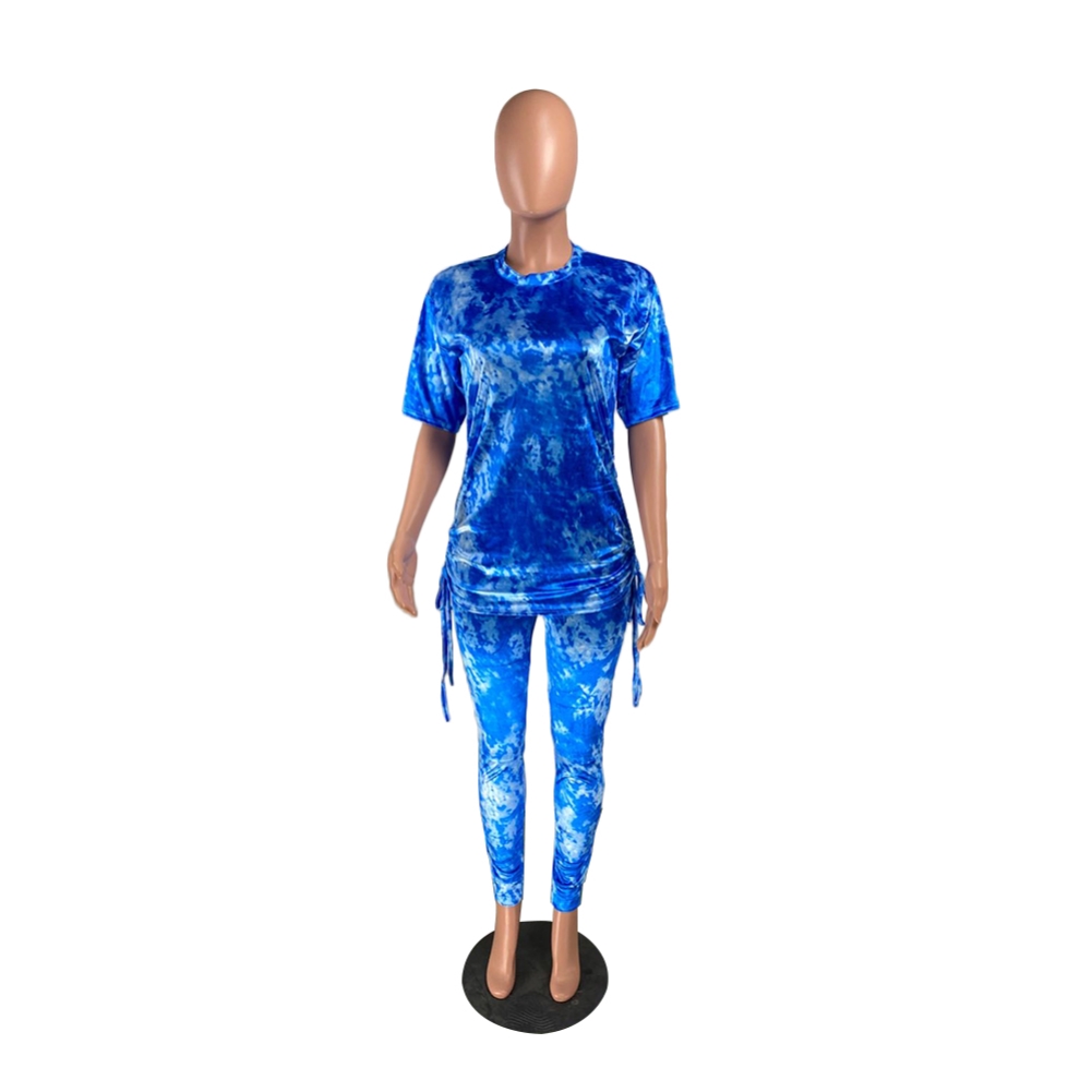 Casual African Tie Dye Pants Set