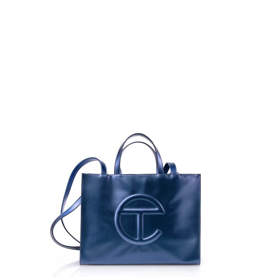 Medium Cobalt Shopping Bag