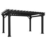 Backyard Discovery Stratford 14′ x 10′ Black Steel Traditional Pergola
