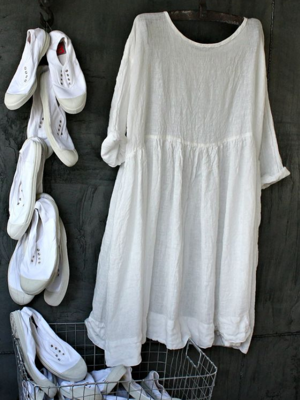 Solid Casual 3/4 Sleeve Shirts & Tops