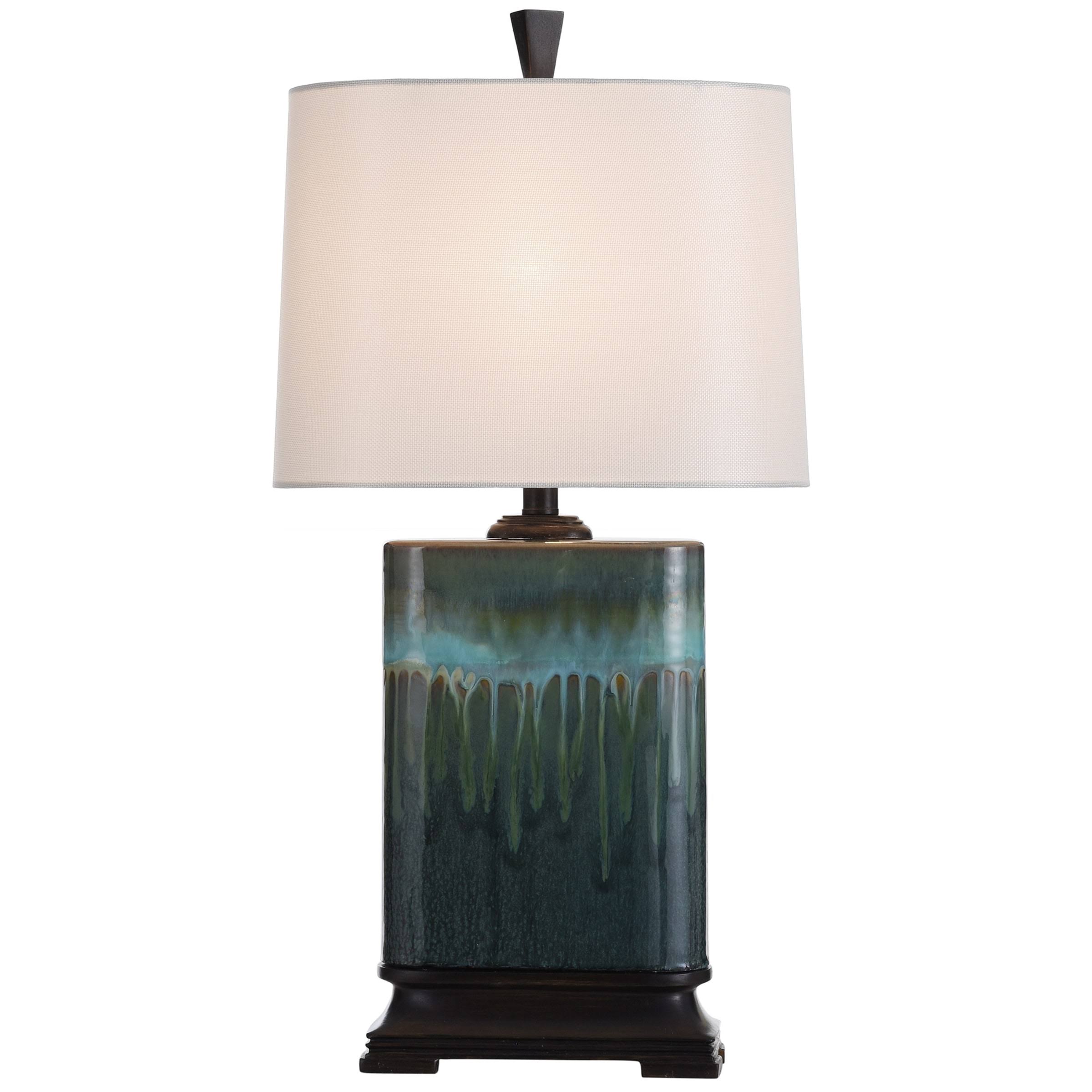 Copper Grove Boucherville Ceramic Table Lamp - Blue
