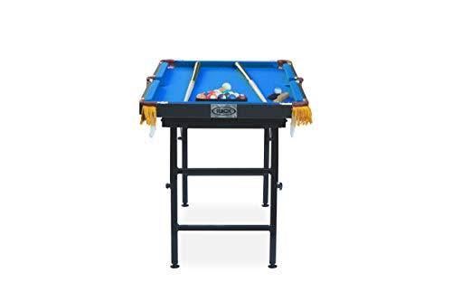 Rack Leo 4-Foot Foldable Billiard/Pool Table (Blue)