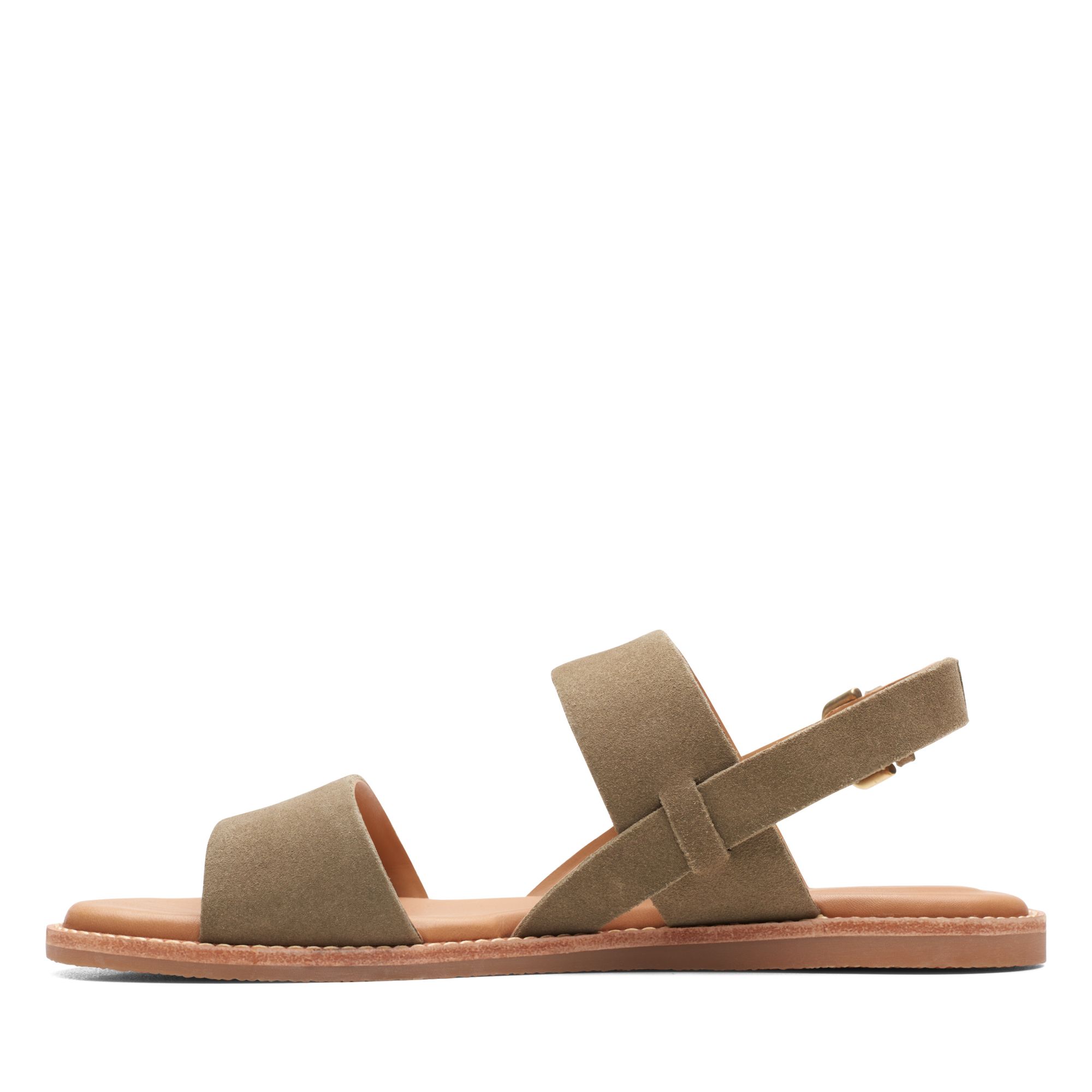 Women Sandals Karsea Strap Olive Suede