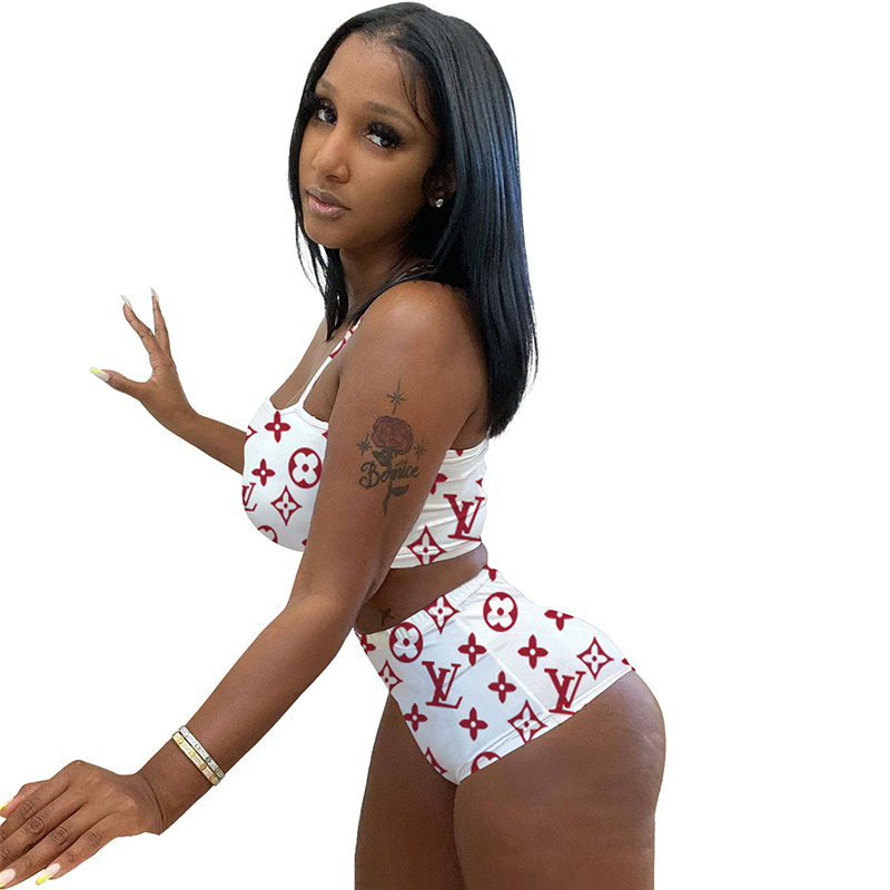 L**V two-piece multi-color bikini W6035