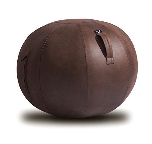 Vivora Luno Exercise Ball Chair, Wenge Cover, Leatherette, Max Size- Wenge