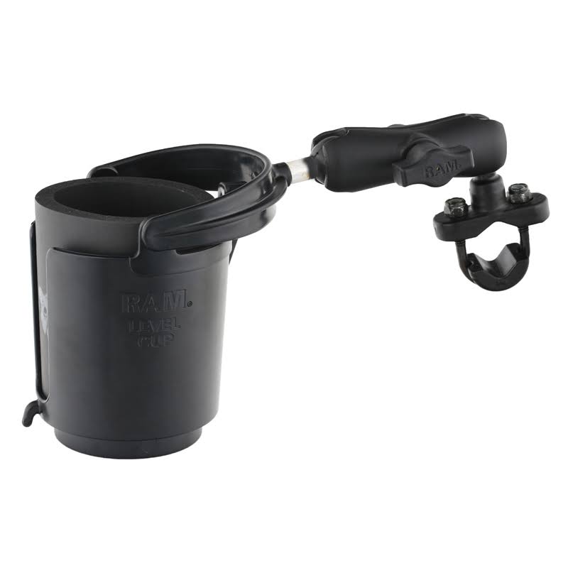 Ram - Self-Leveling Cup Holder Cozy w/Zinc Coated U-Bolt Base - RAM-B-132R