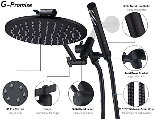 Head, Handheld Shower Wand | Smooth 3-way Diverter Success