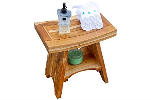 Serenity Shower Stool, 18′′, Natural