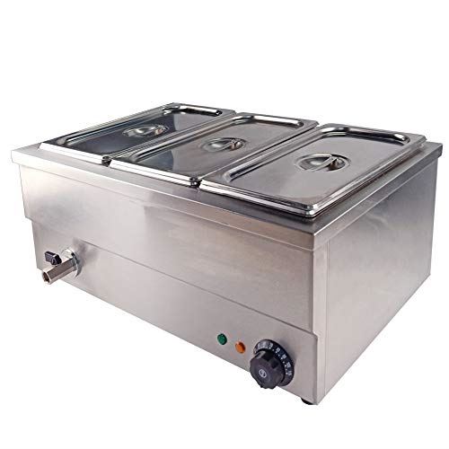 Food Warmer Buffet Warmer Steam Table Countertop Stainless Steel Electric Container