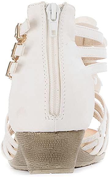 Women’s Summer T-Straps Buckle Design Fashion Wedge Heel Sandals