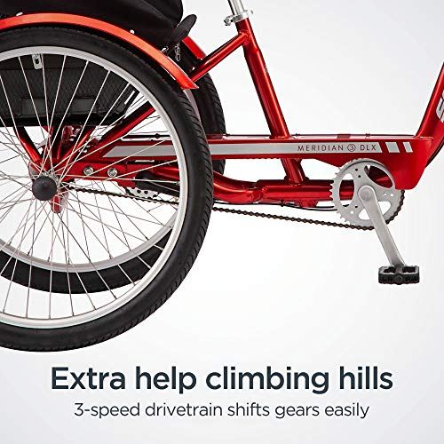 Three Wheel Cruiser Bike, 3-Speed, 26-Inch Wheels, Cargo Basket