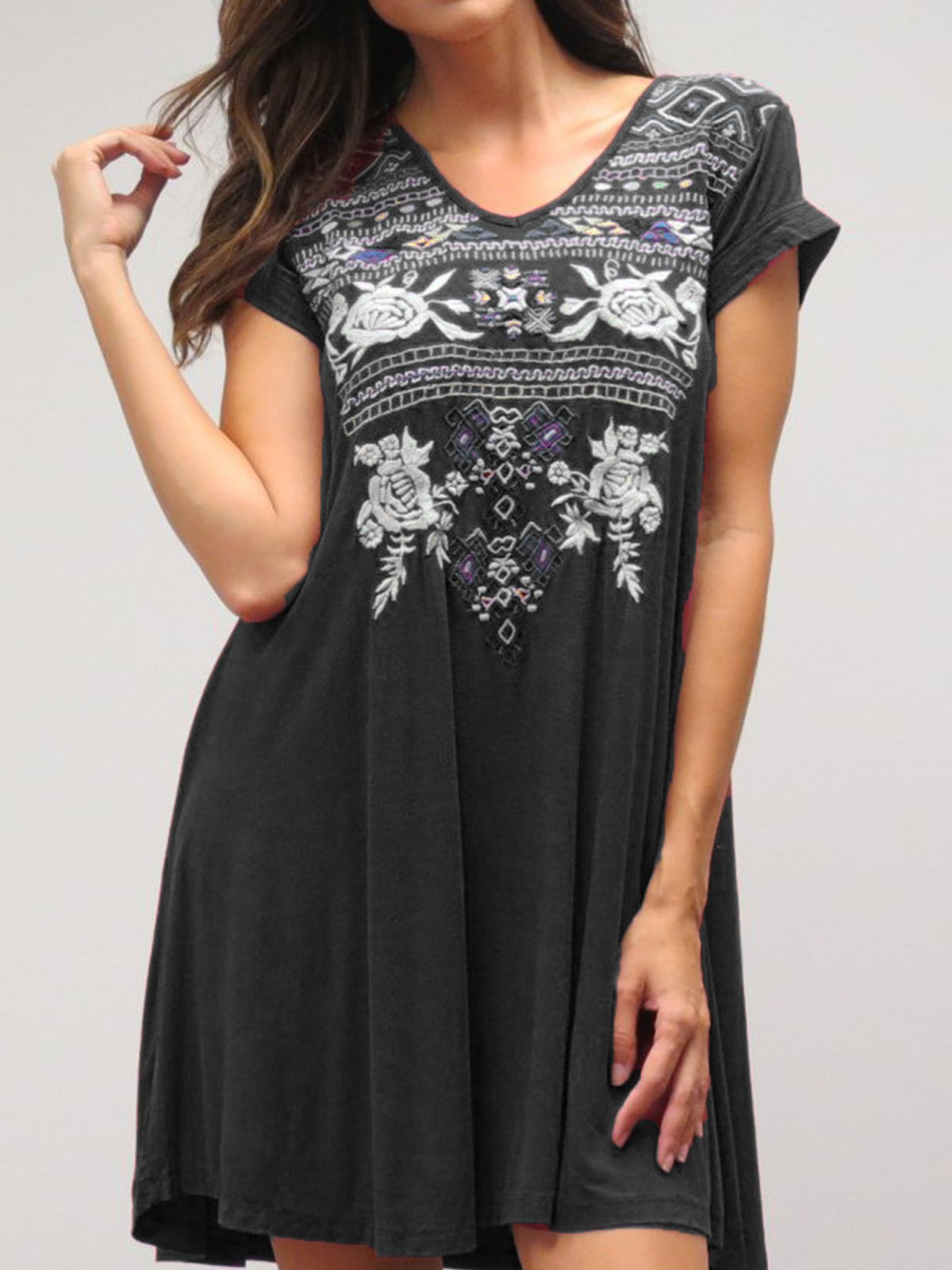 Short Sleeve Boho Dresses