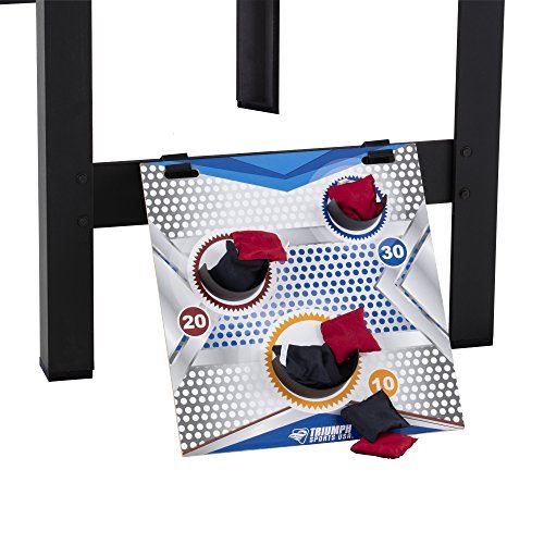 Triumph 13-in-1 Combo Game Table Includes Basketball, Table Tennis,  Launch Football