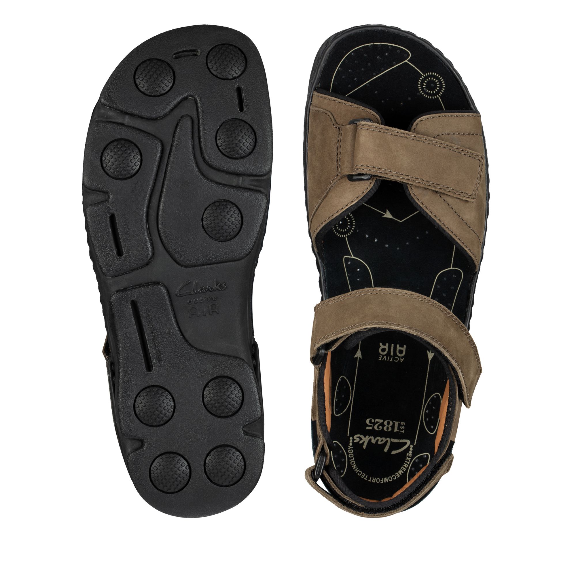 Men Sandals ATL Part Khaki Nubuck