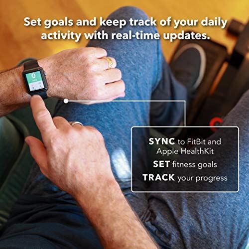 Cubii Pro �C Seated Under-Desk Elliptical �C Get Fit While You Sit �C Bluetooth Enabled, Sync with FitBit and Apple HealthKit- Chrome