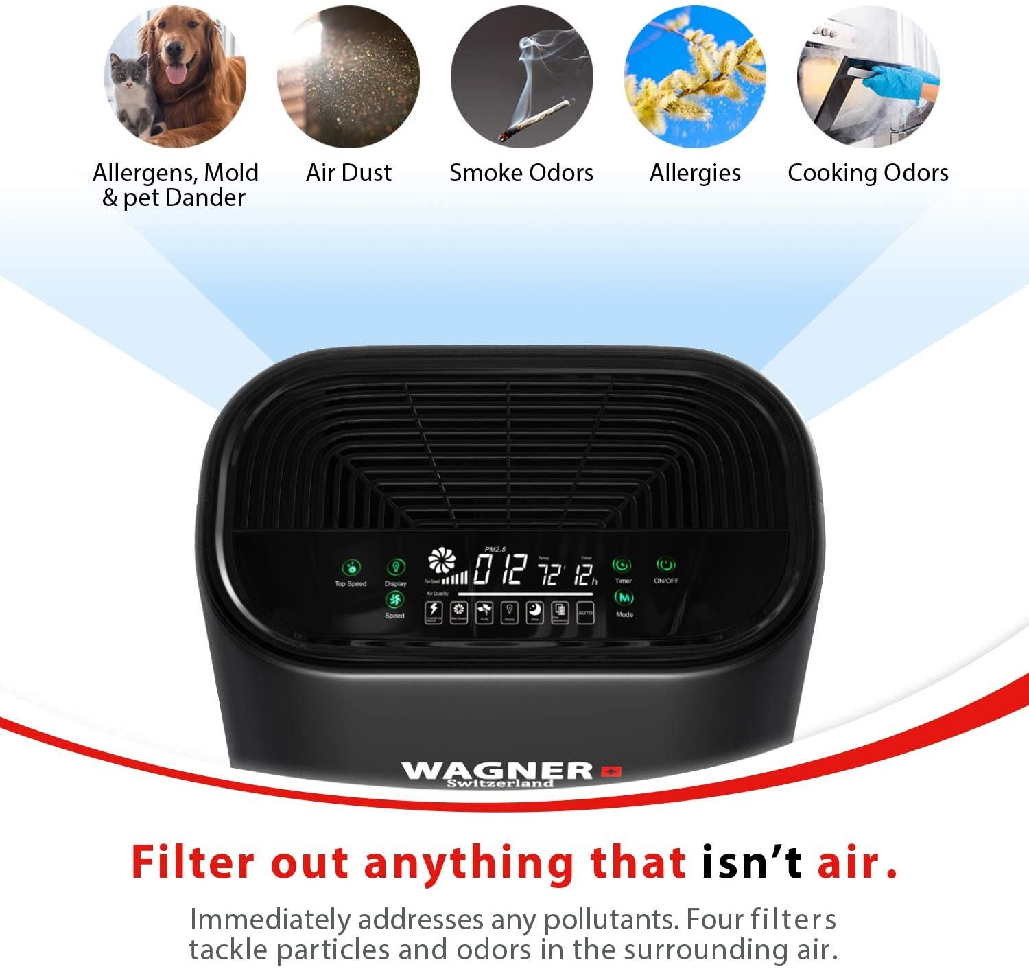Air Purifier WA888 HEPA-Black