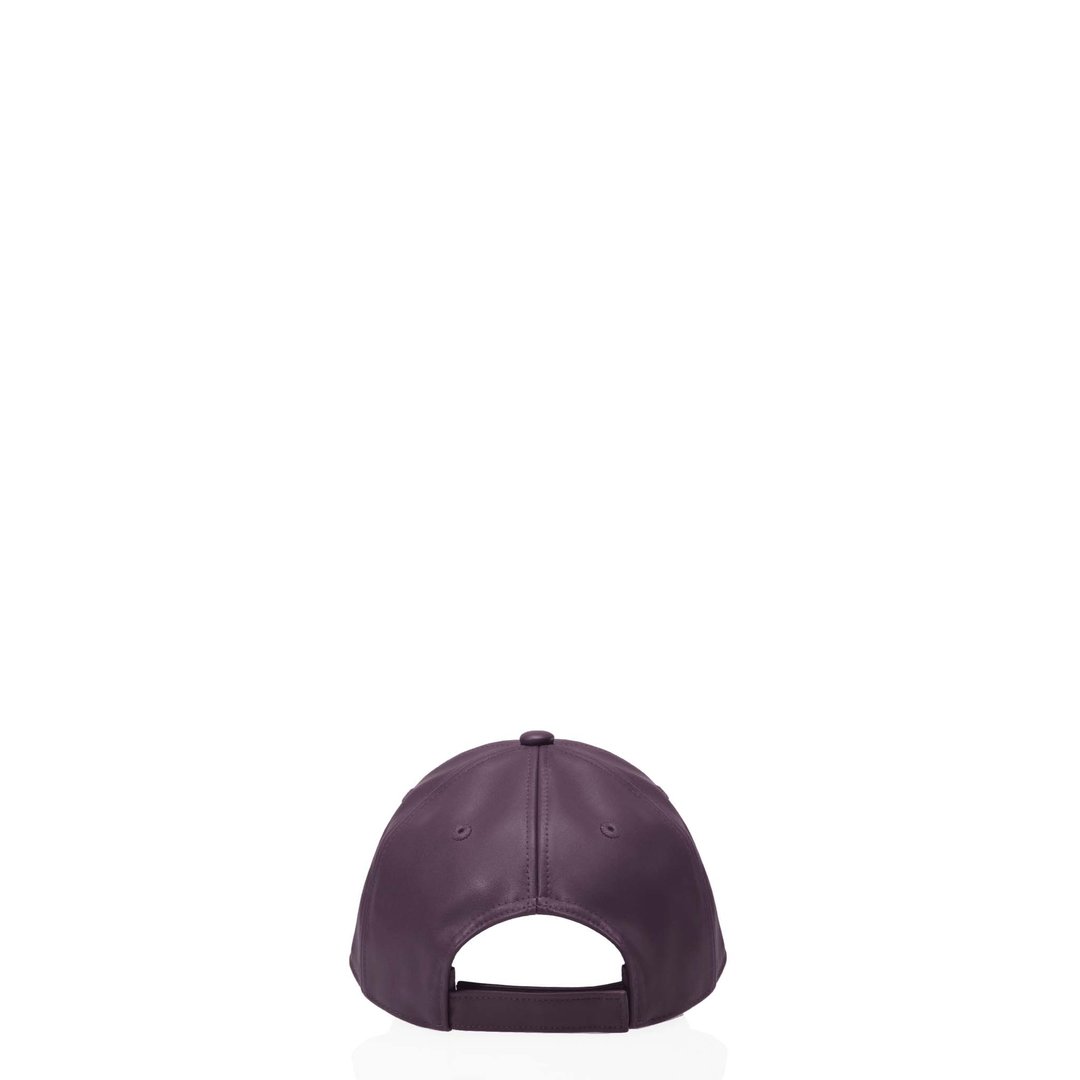 Logo Embossed Hat - Eggplant