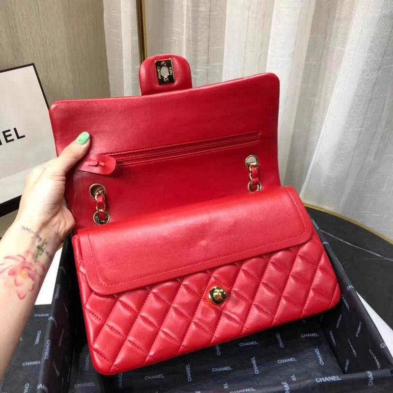 high quality handbag 119005 lambskin flap bag 1112
