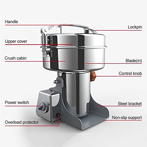 Mill Grinder, Commercial Spice Grinder Electric Superfine Powder Grinding