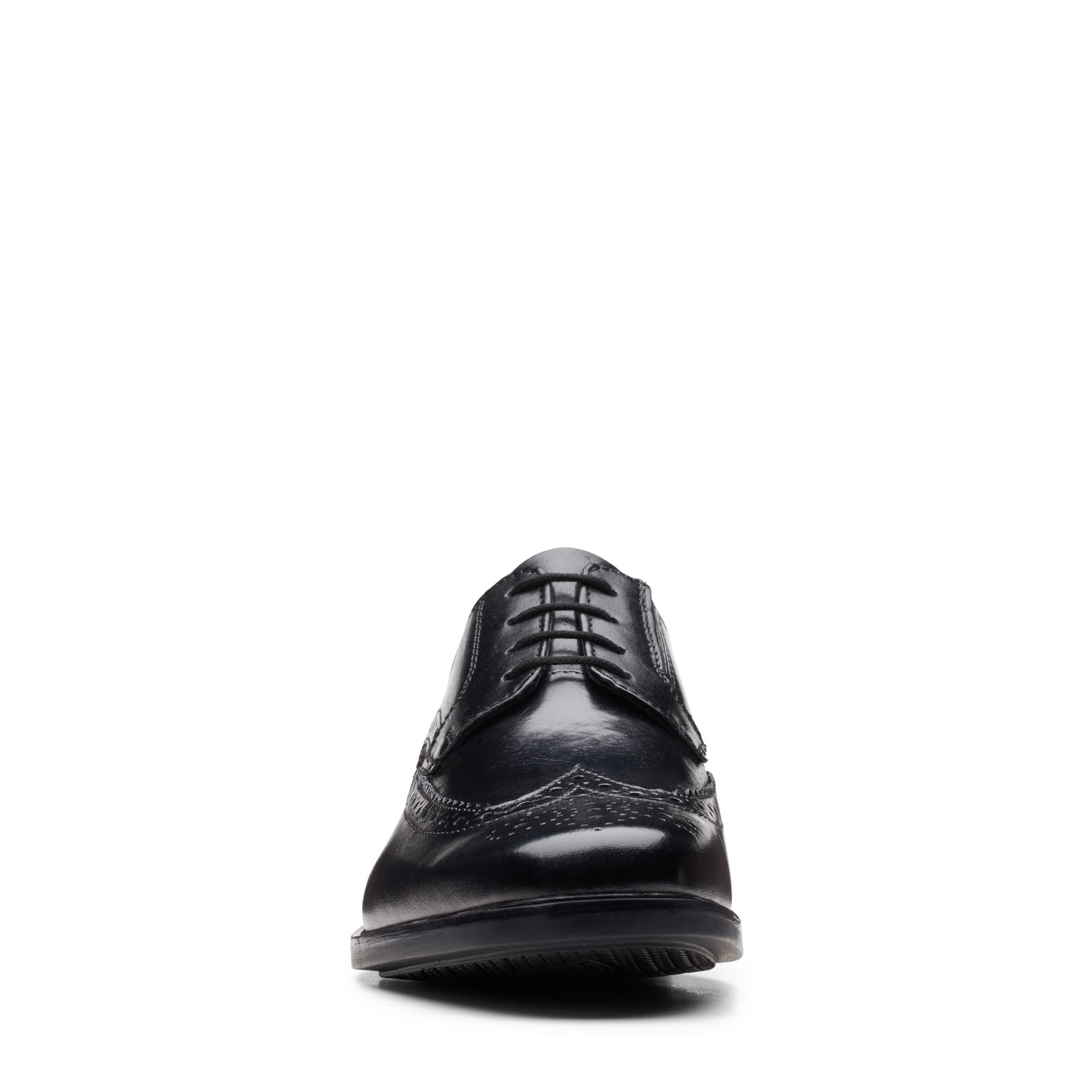 Men Kerton Lace Black Leather